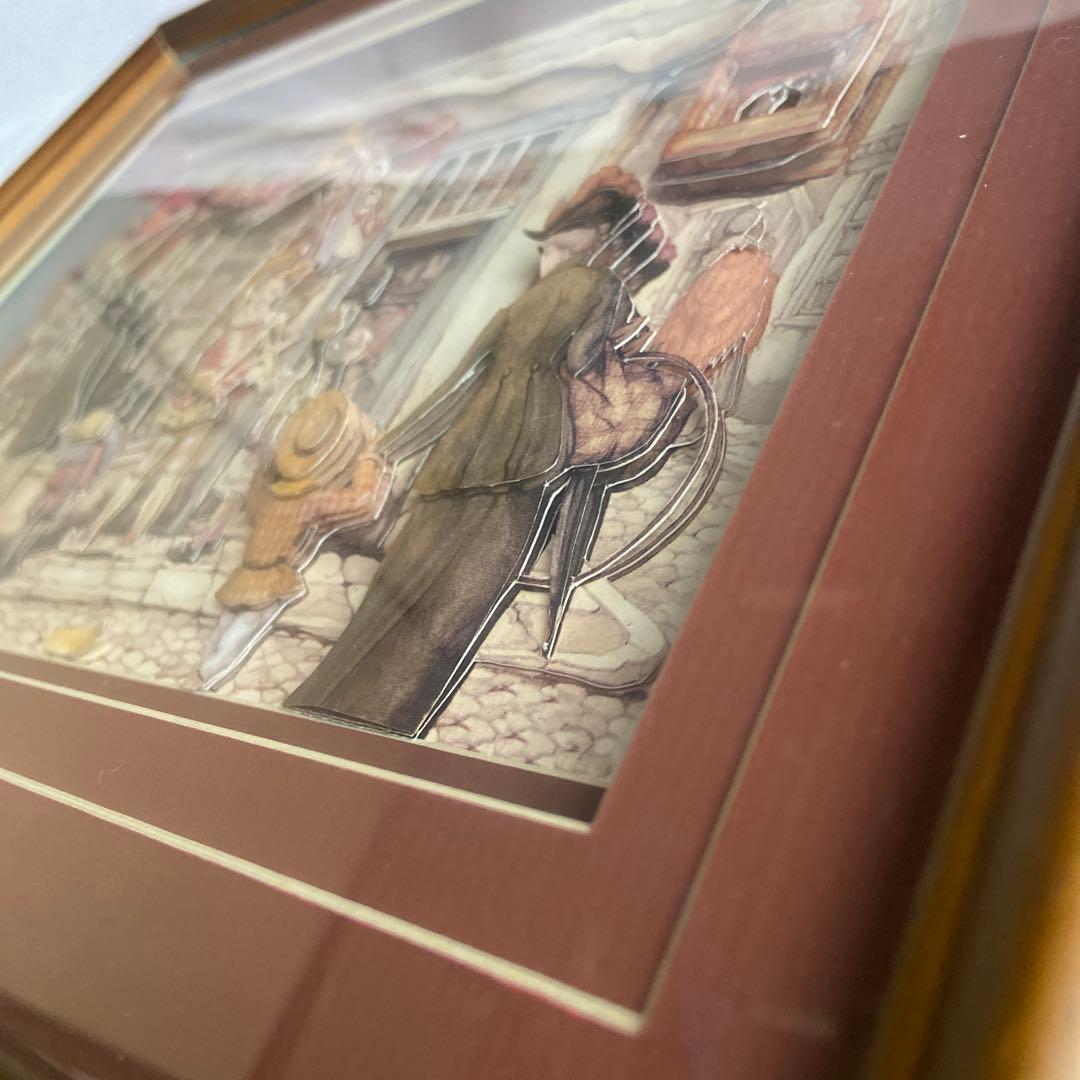 ローズマリー・バレー　デコパージュ　シャドウボックス　美品　英国製