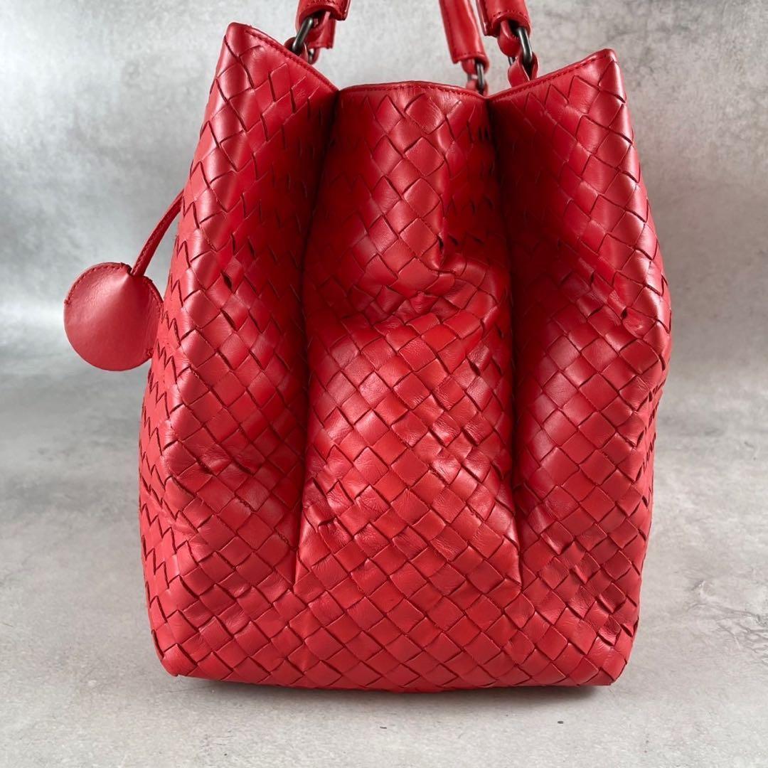 ボッテガヴェネタ ハンドバッグ ローマ ロック付き イントレチャート 本革