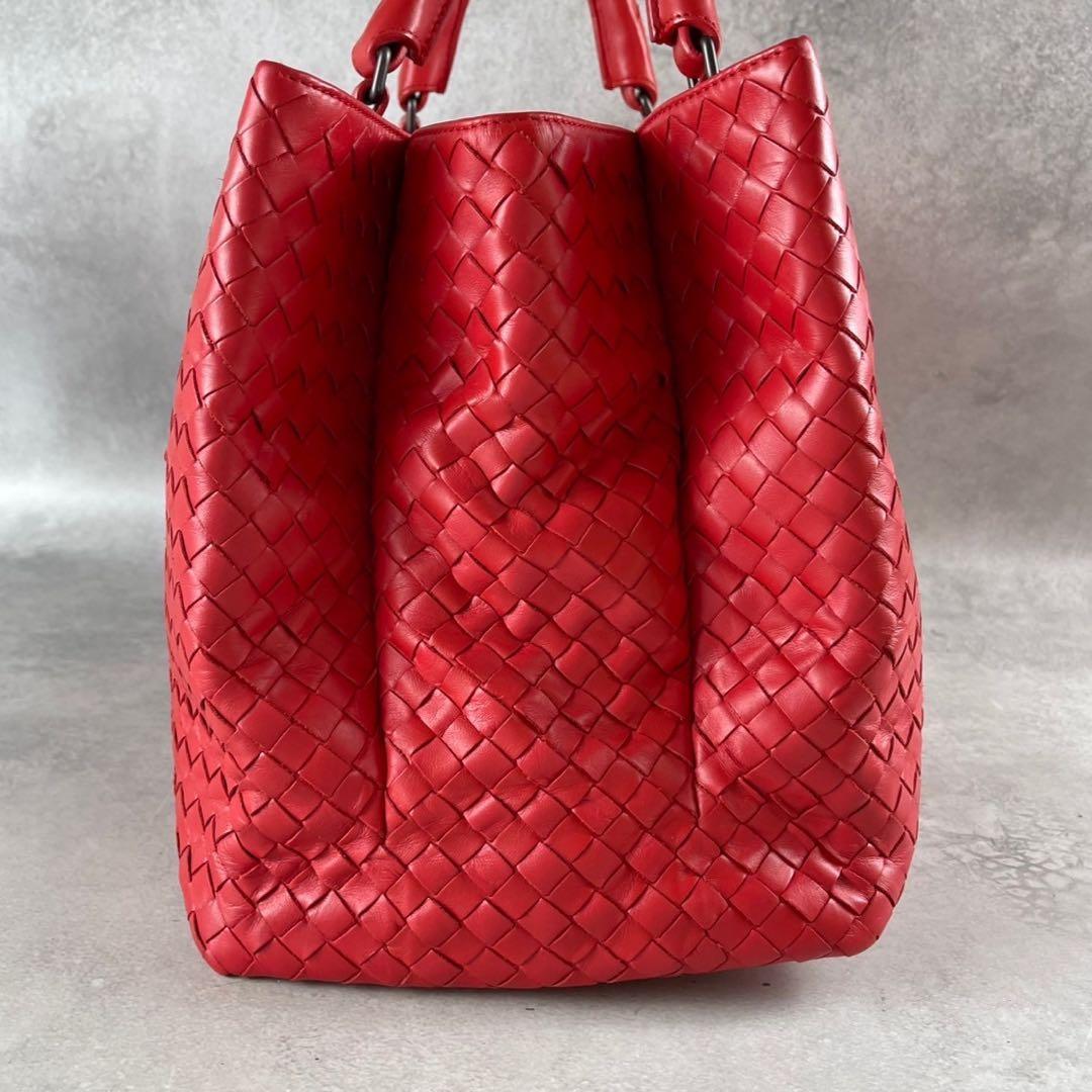 ボッテガヴェネタ ハンドバッグ ローマ ロック付き イントレチャート 本革