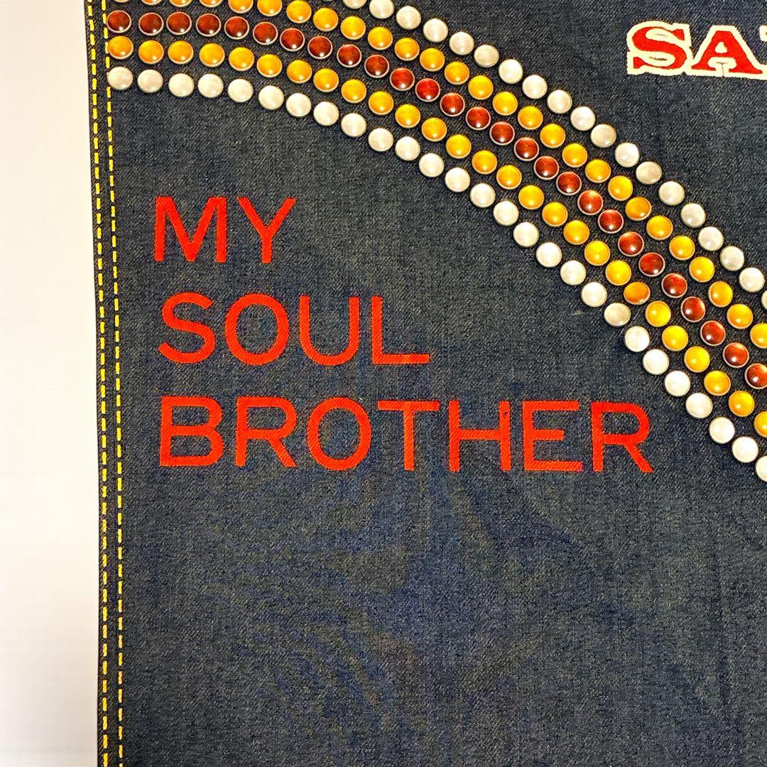 ヴィンテージ SANJEGO サンジェゴ スタッズ デニムバナー パネル 壁掛け