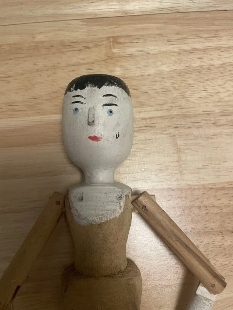 アンティーク雑貨★ペグドール人形★チャイナヘッドドール★ミニョネットビスクドール
