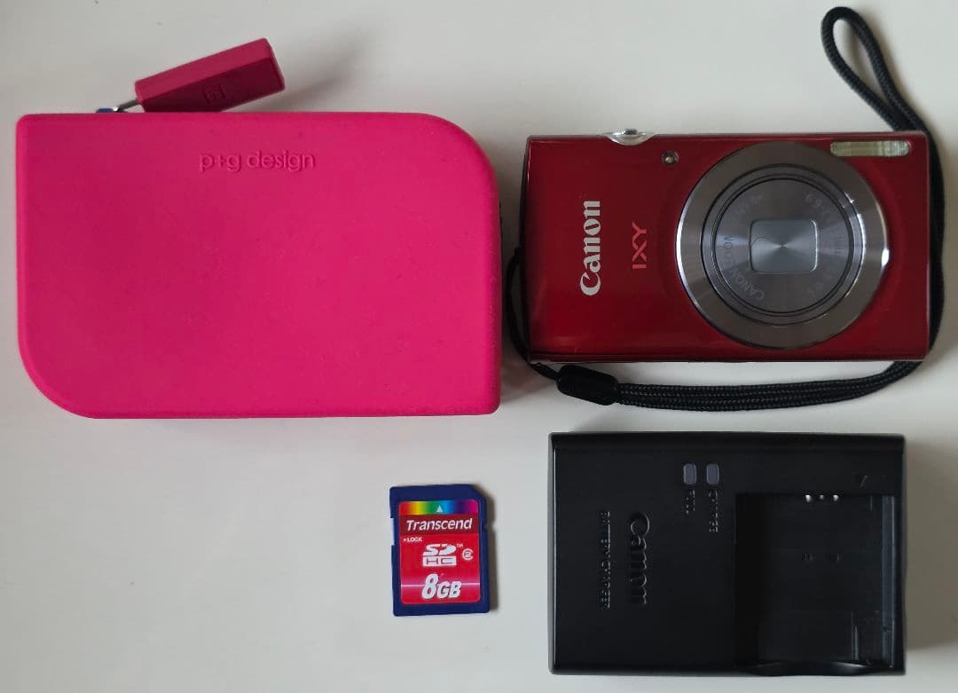 美品 キャノン CANON IXY150 レッド コンパクトデジタルカメラ