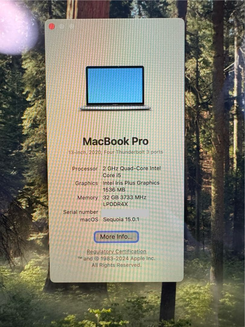 MacBook Pro 13インチ スペースグレー 32GB 512GB