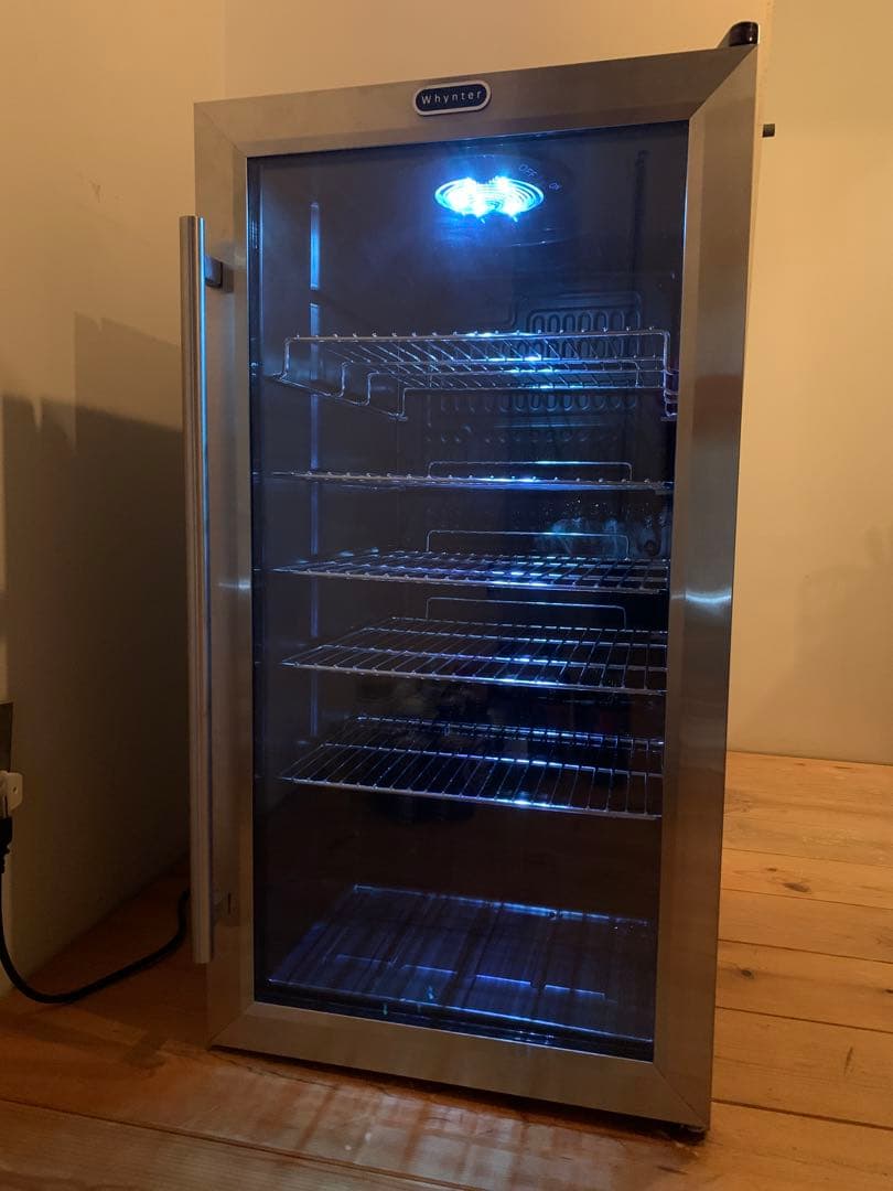 ミニ冷蔵 BARに最適！ガラス扉LED照明 大阪豊中市現地引渡