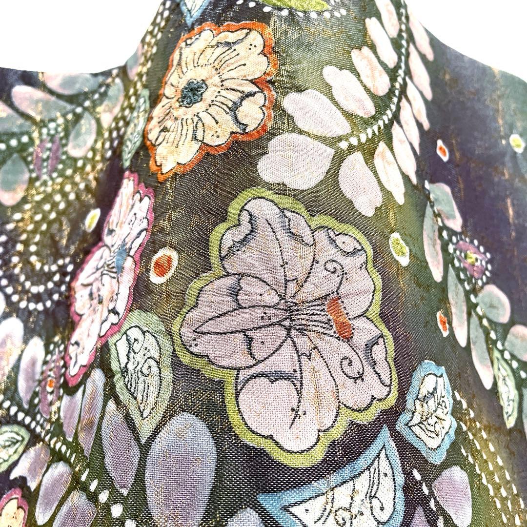 専用帯5963 ●高級 正絹 落款 作家物 袋帯 辻ヶ花