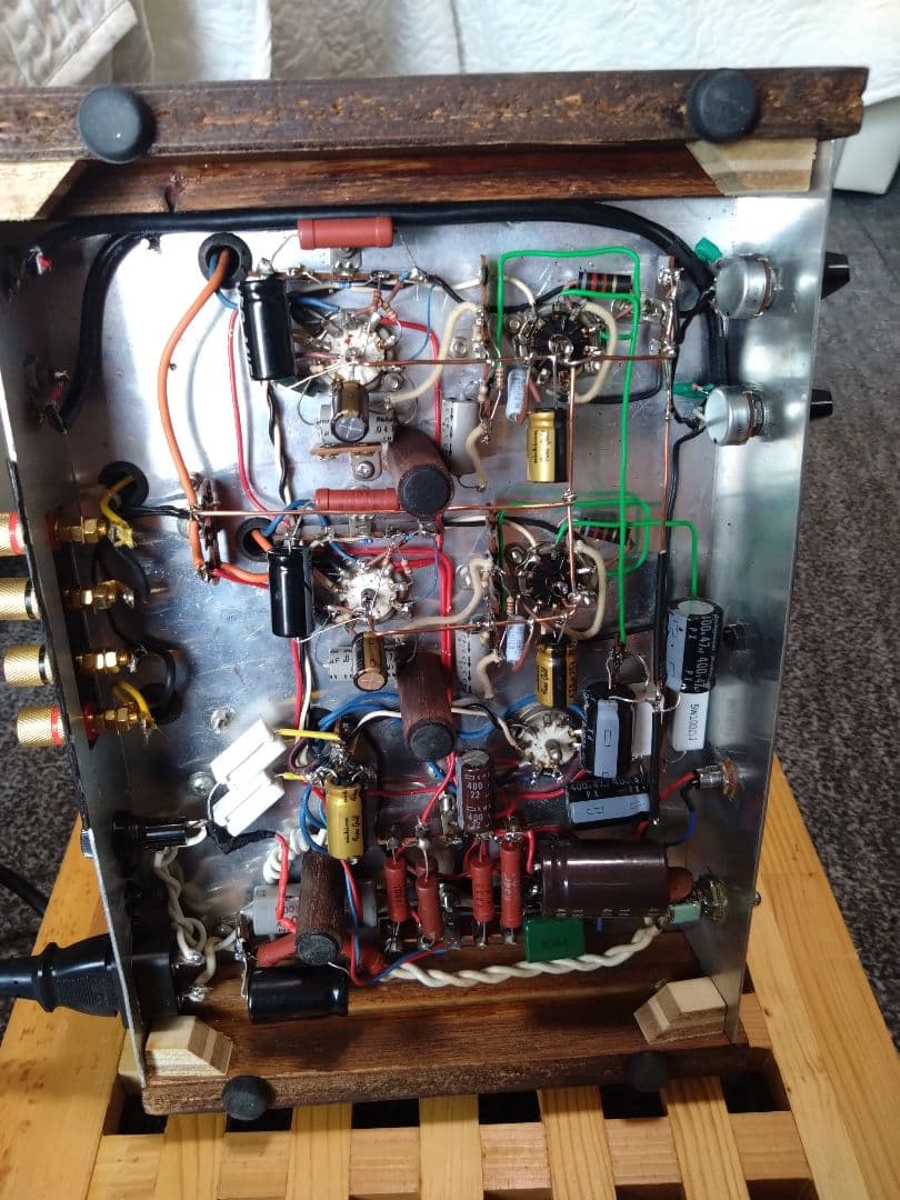 【最終値下げ10月末出品停止予定】自作真空管パワーアンプ6BH8/4本他