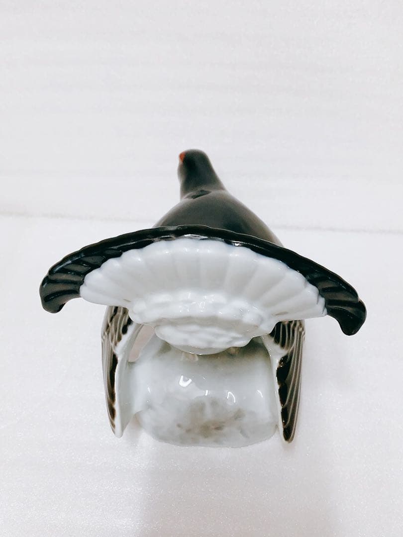 ノルウェー王室御用達Porsgrund陶磁器置物、国鳥「Heath Cook」