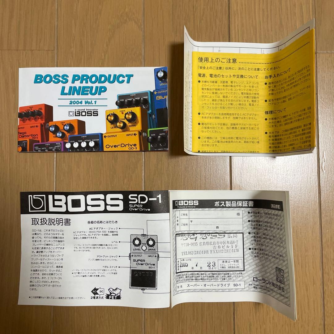 美品 箱付き BOSS SUPER OverDrive SD-1 エフェクター