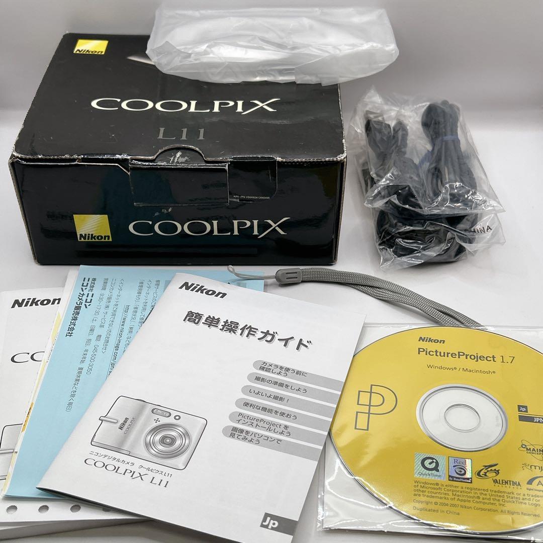 ✨動作品✨NIKON COOLPIX L11 コンデジ 動画　オールドデジカメ