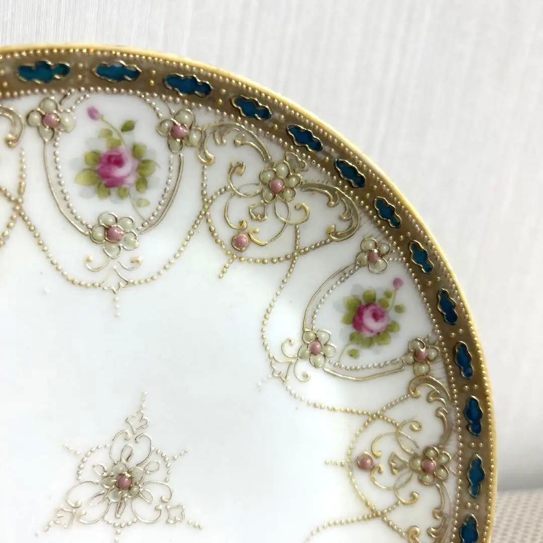 オールドノリタケ　ハンドペイント　アンティーク　お皿　プレート　金彩