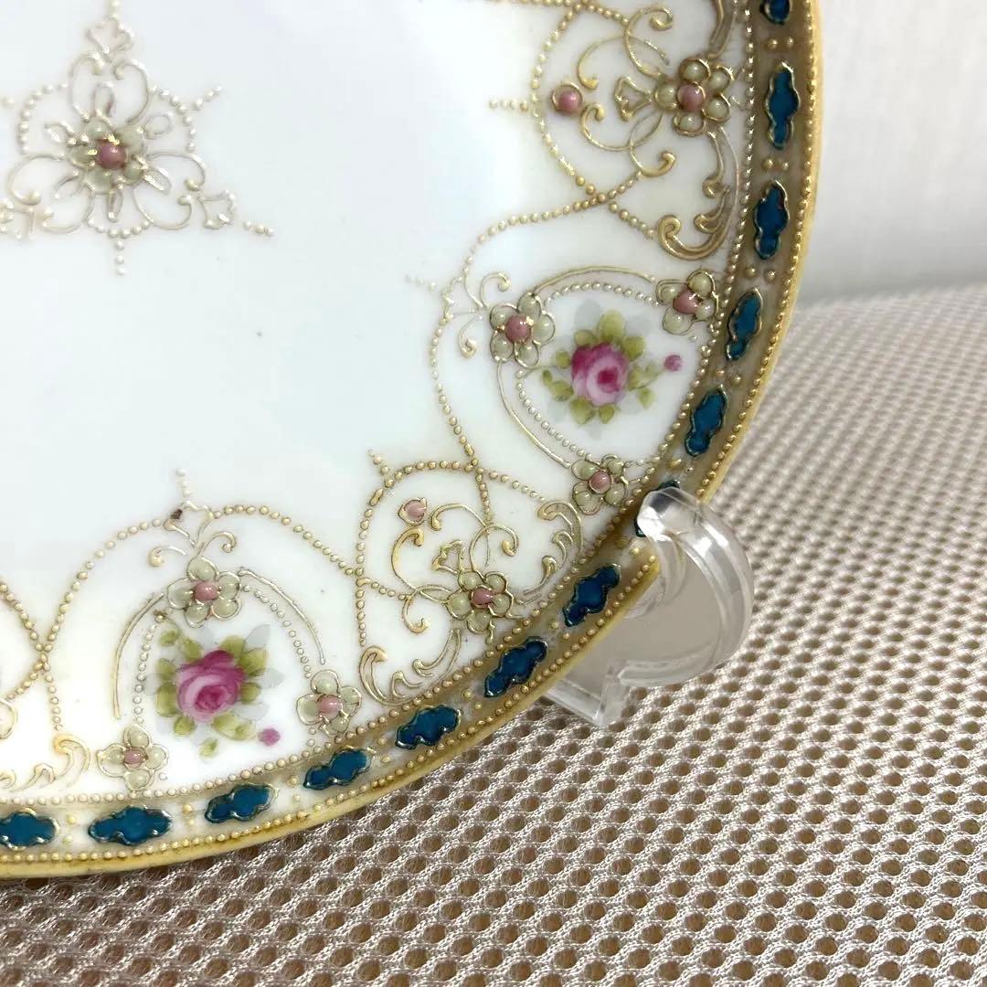 オールドノリタケ　ハンドペイント　アンティーク　お皿　プレート　金彩