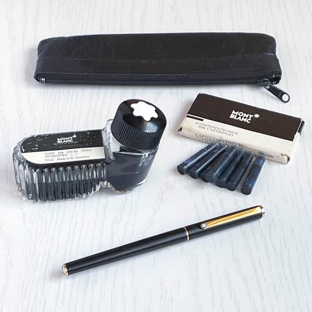 モンブラン ノブレス Sライン 万年筆 インク・ケース付 1980年代 試筆済