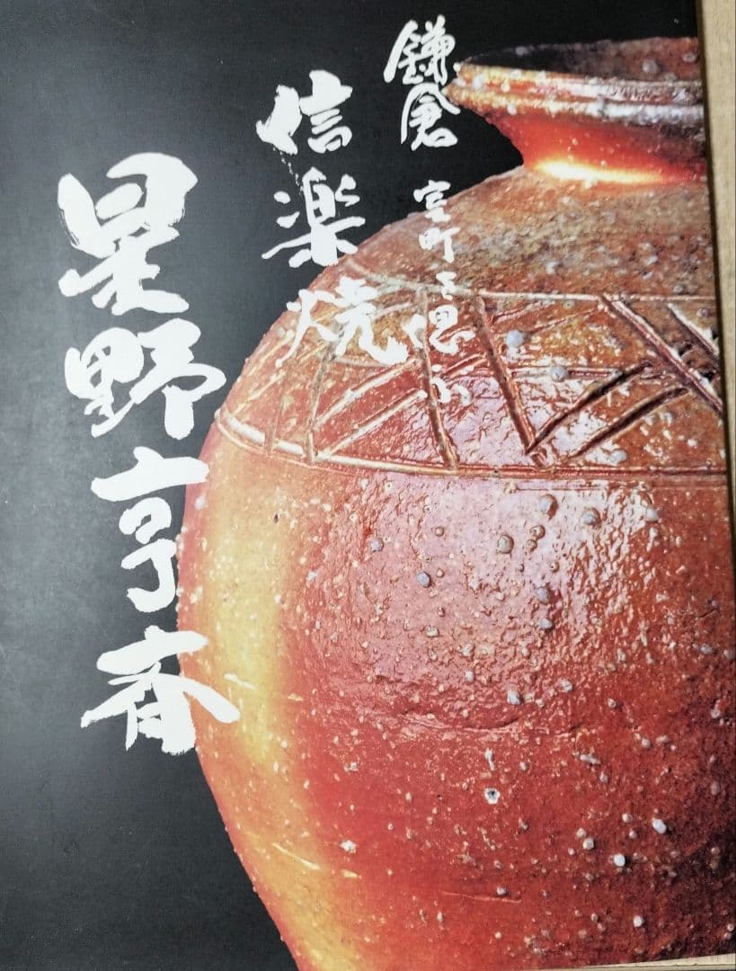 信楽焼【星野亨斉 造】 陶器・壺・花瓶 高30cm 直径30cm 6.1キロ特大