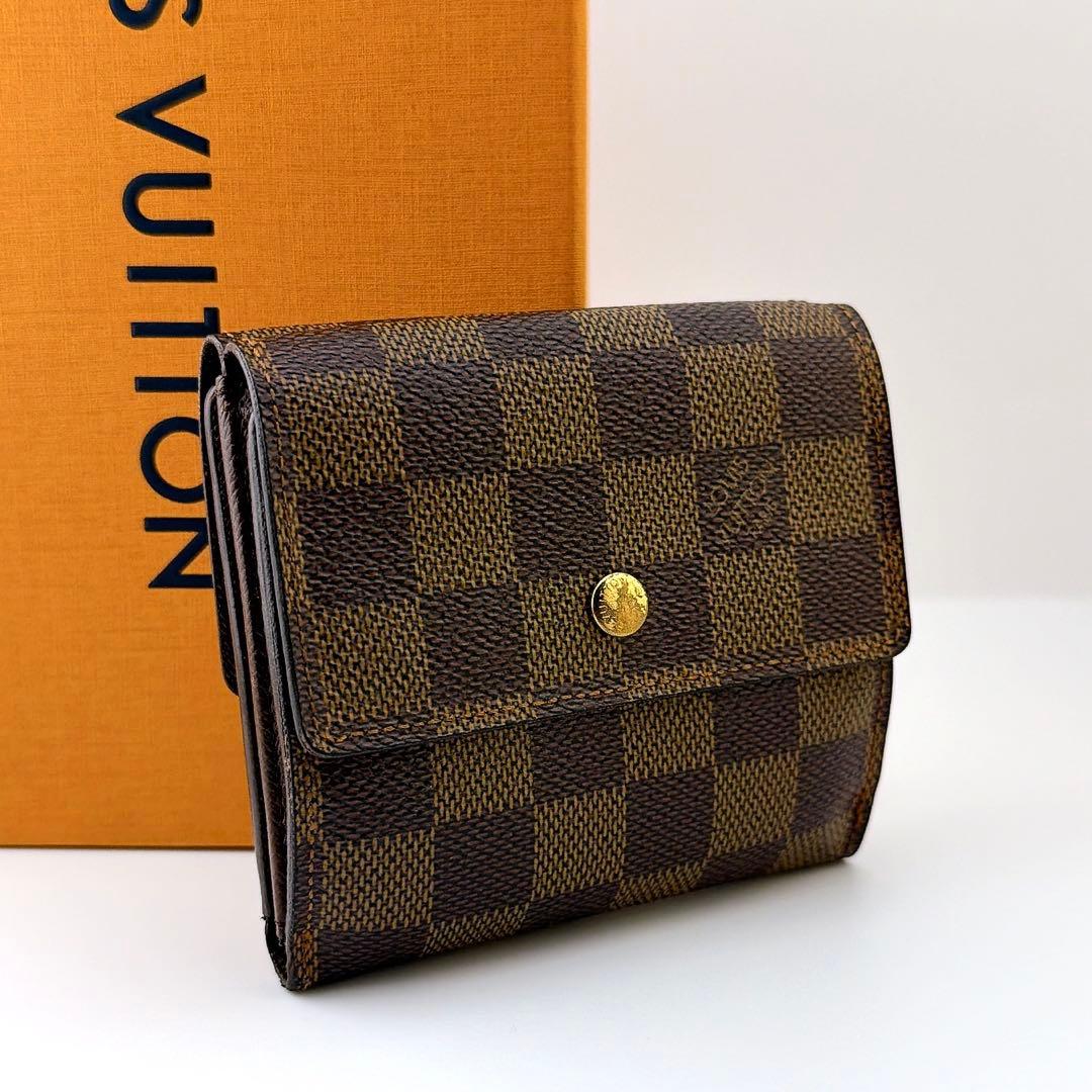 しょうさん　ルイヴィトン ダミエ エベヌ ポルトモネ ビエ カルトクレディ