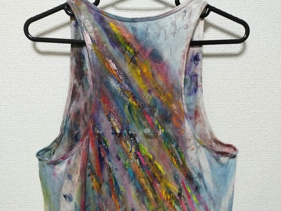 【未使用】LGB タンクトップ　ペイント　１点物　限定品