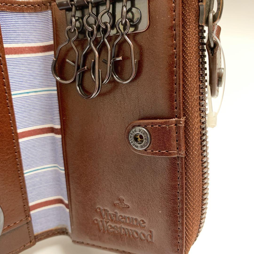 【新品】ヴィヴィアンウエストウッド 小銭入付キーケース コッパー オーブ　茶