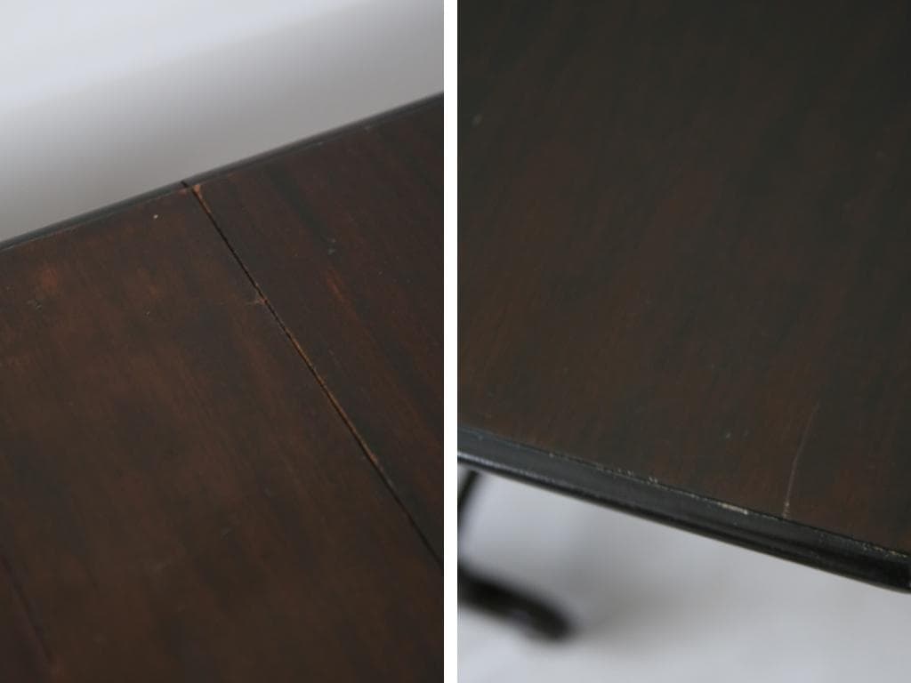 英国アンティーク木製ゲートレッグテーブル/ダイニング机/バタフライ(89-276