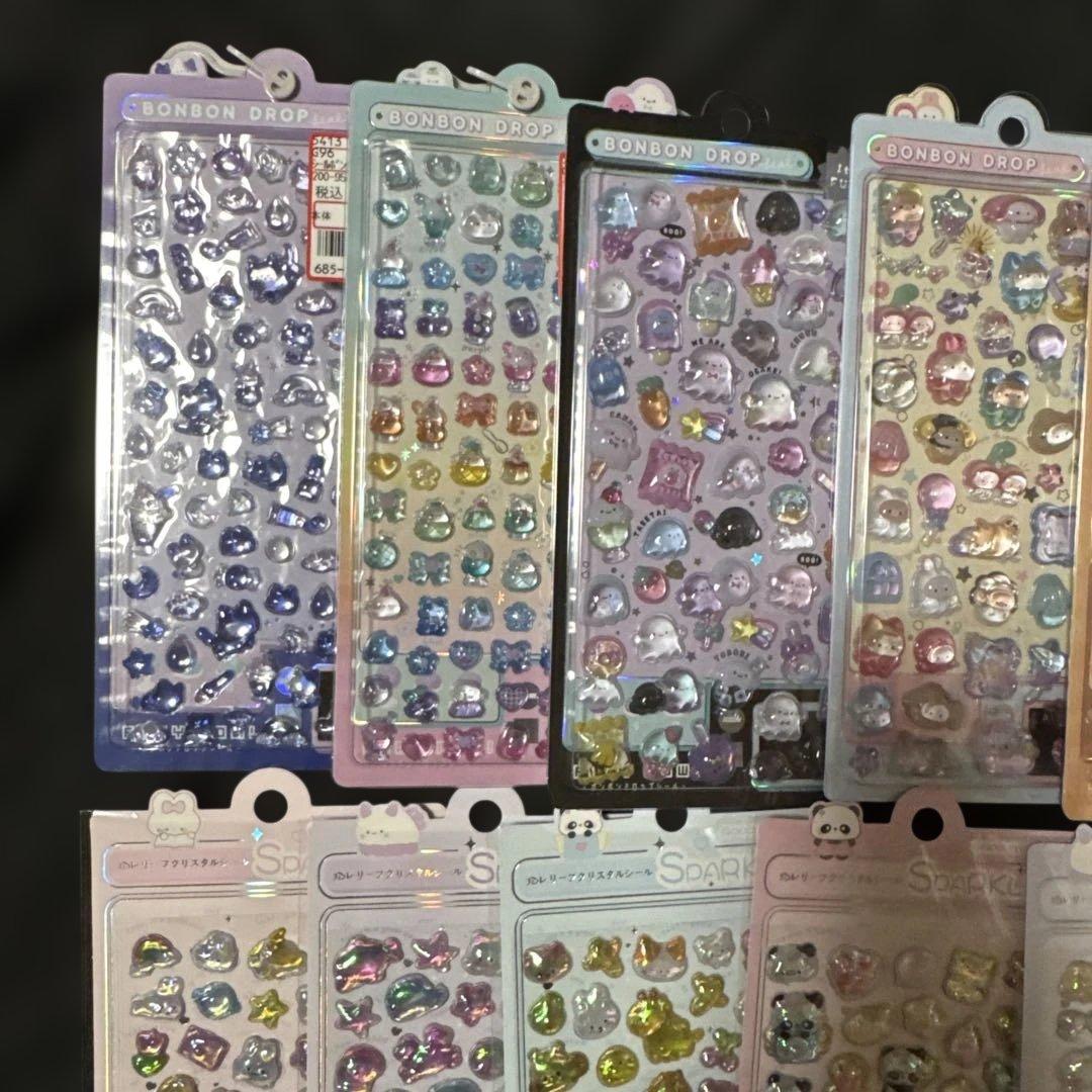 クーリア　ボンボンドロップシール 3Dぽっこりシール