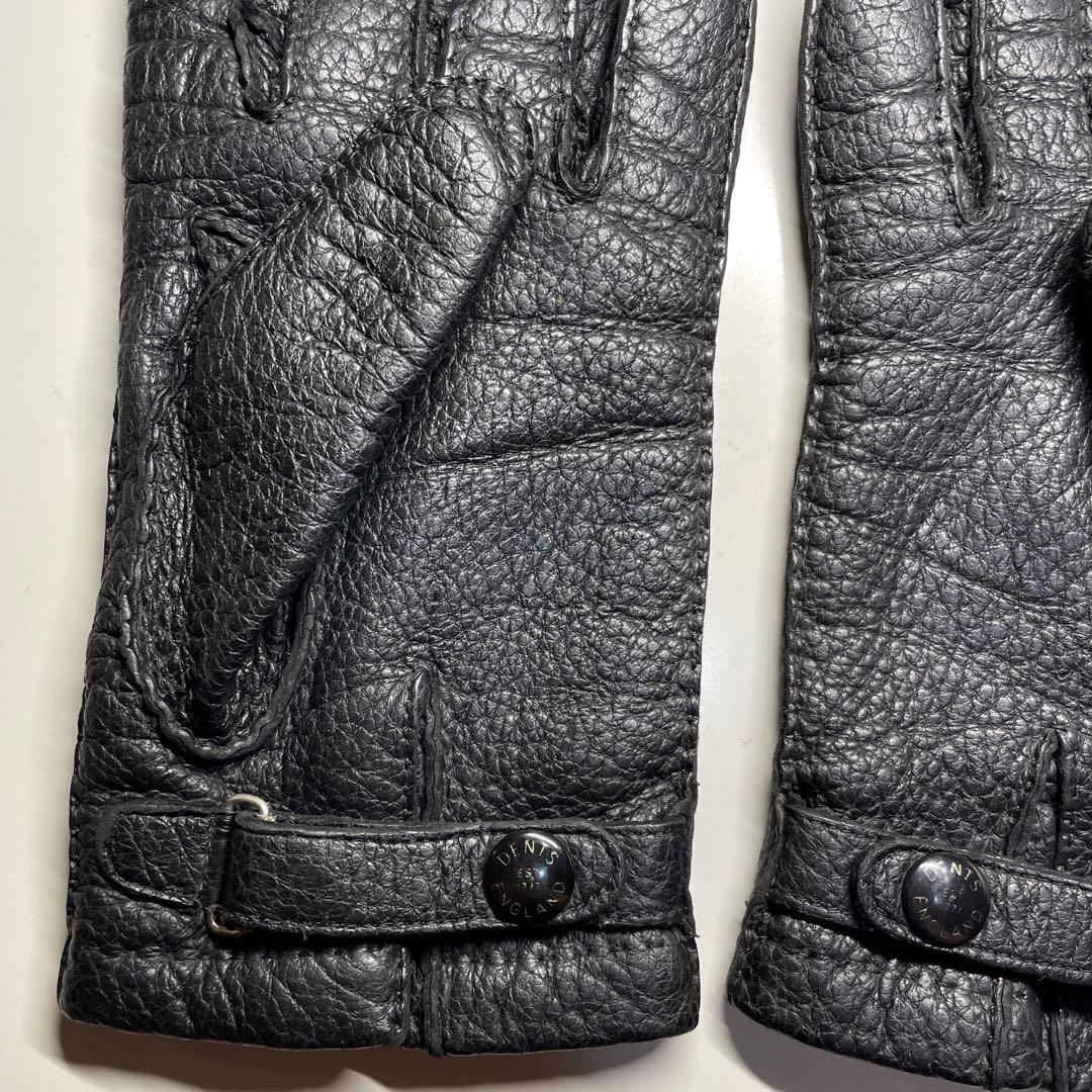 デンツ ペッカリー ブラック ハンプトン カシミア製ライニング