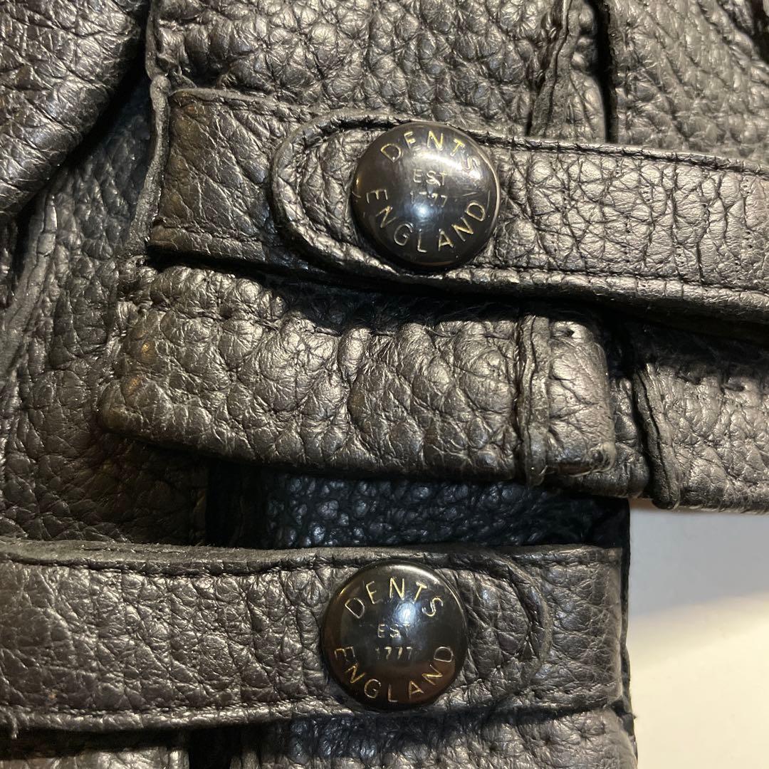 デンツ ペッカリー ブラック ハンプトン カシミア製ライニング