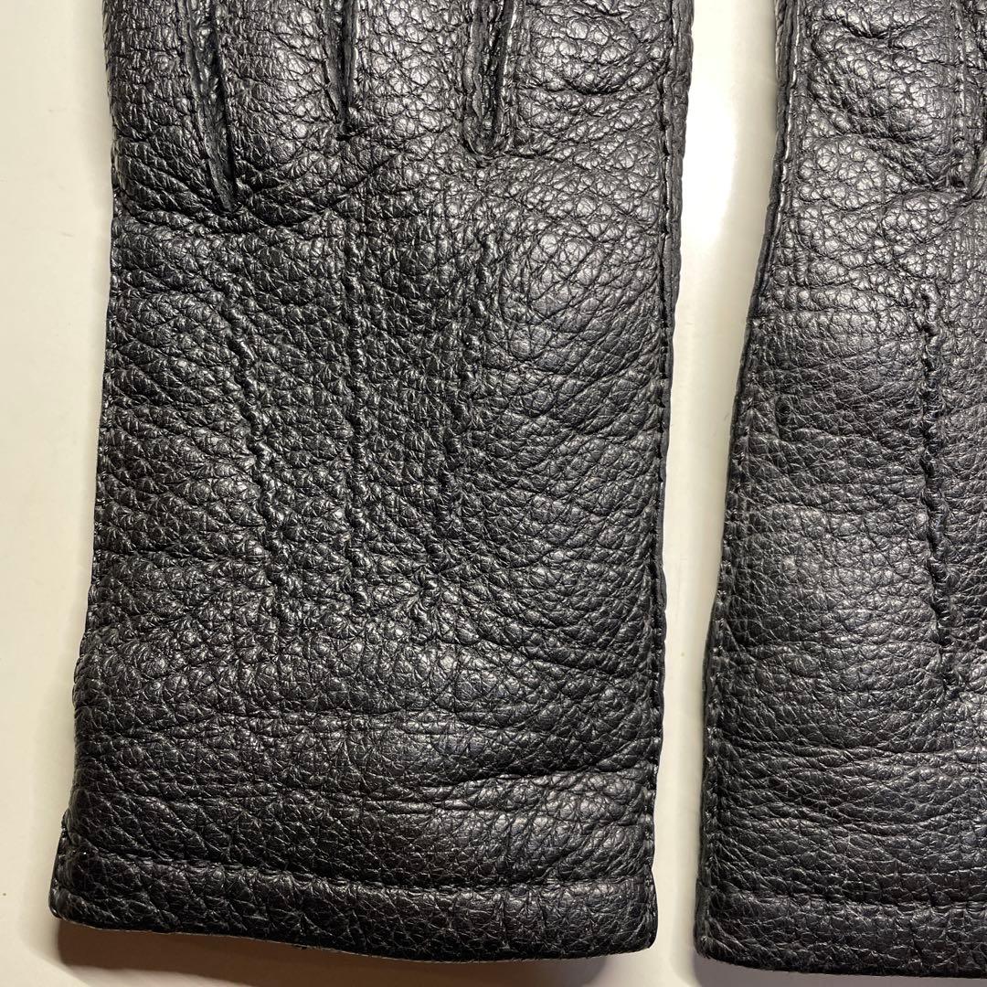 デンツ ペッカリー ブラック ハンプトン カシミア製ライニング