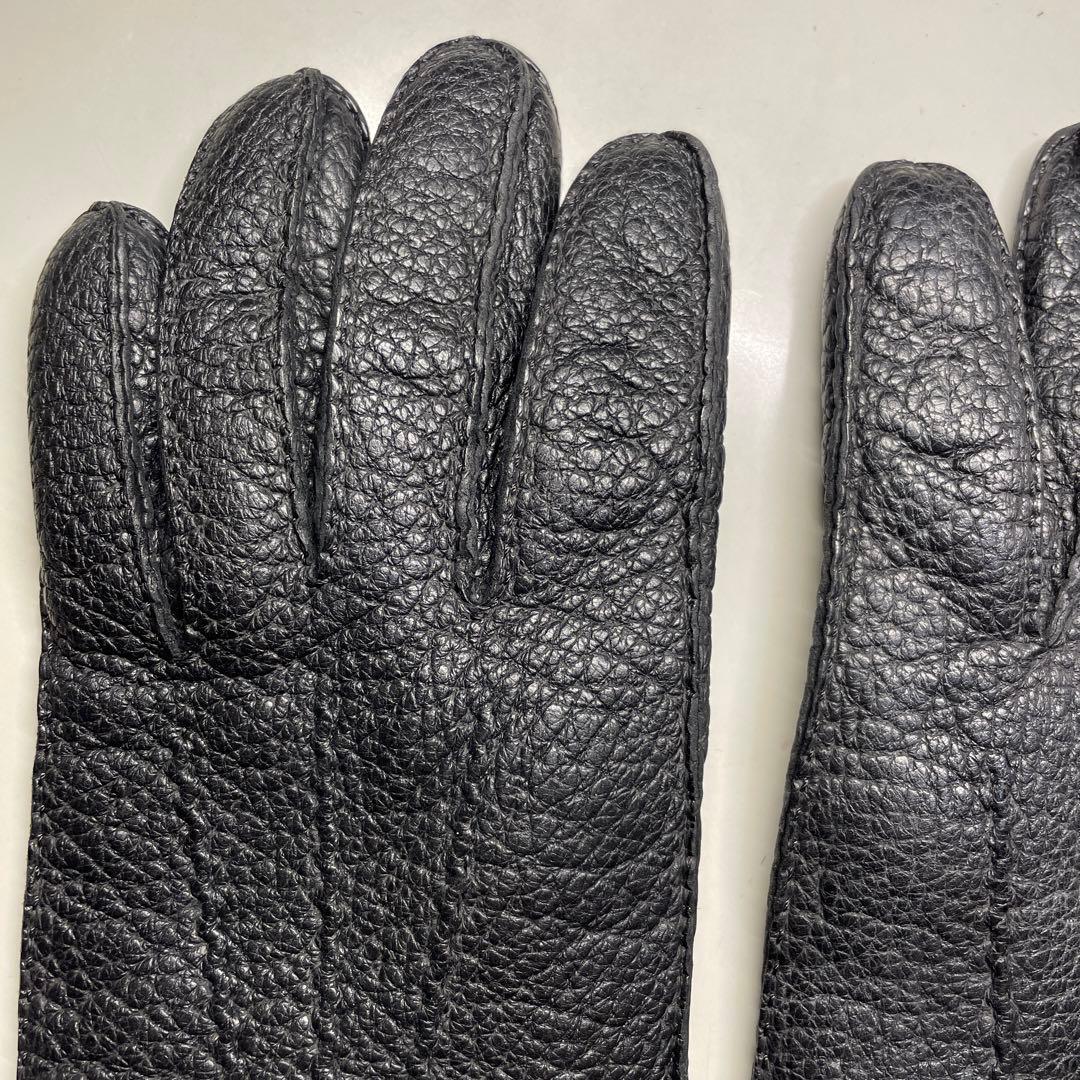 デンツ ペッカリー ブラック ハンプトン カシミア製ライニング