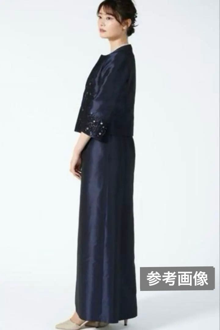 【美品】マザーズドレス　フォーマル　IGIN /イギンジブリーヌ　コサージュ付き