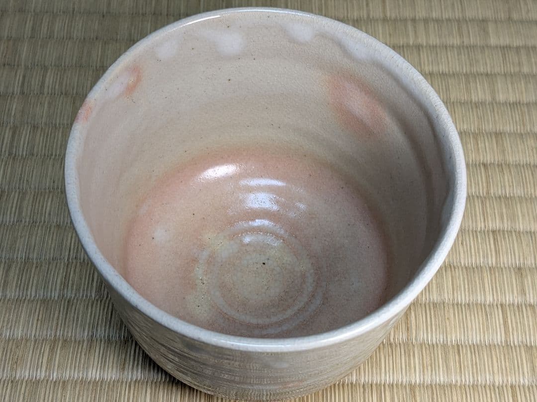 京焼　六代高橋道八　立鶴御本筒茶碗