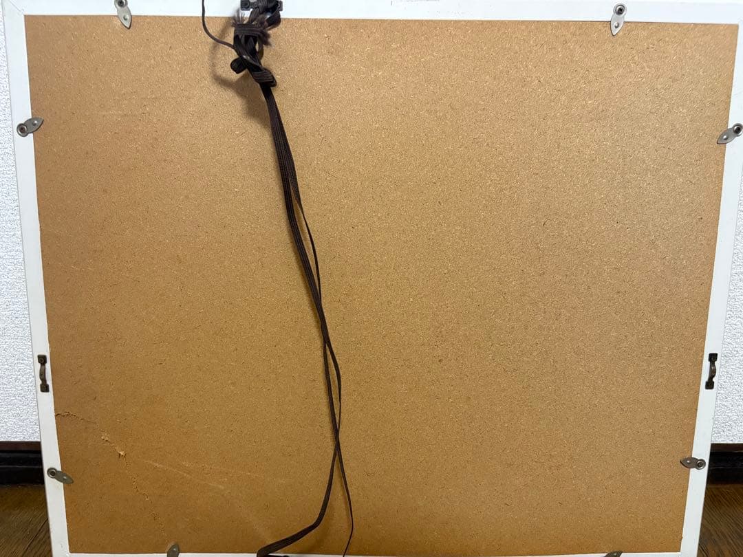 青系油彩額縁作品