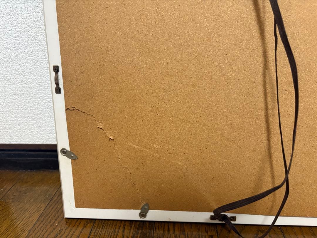 青系油彩額縁作品