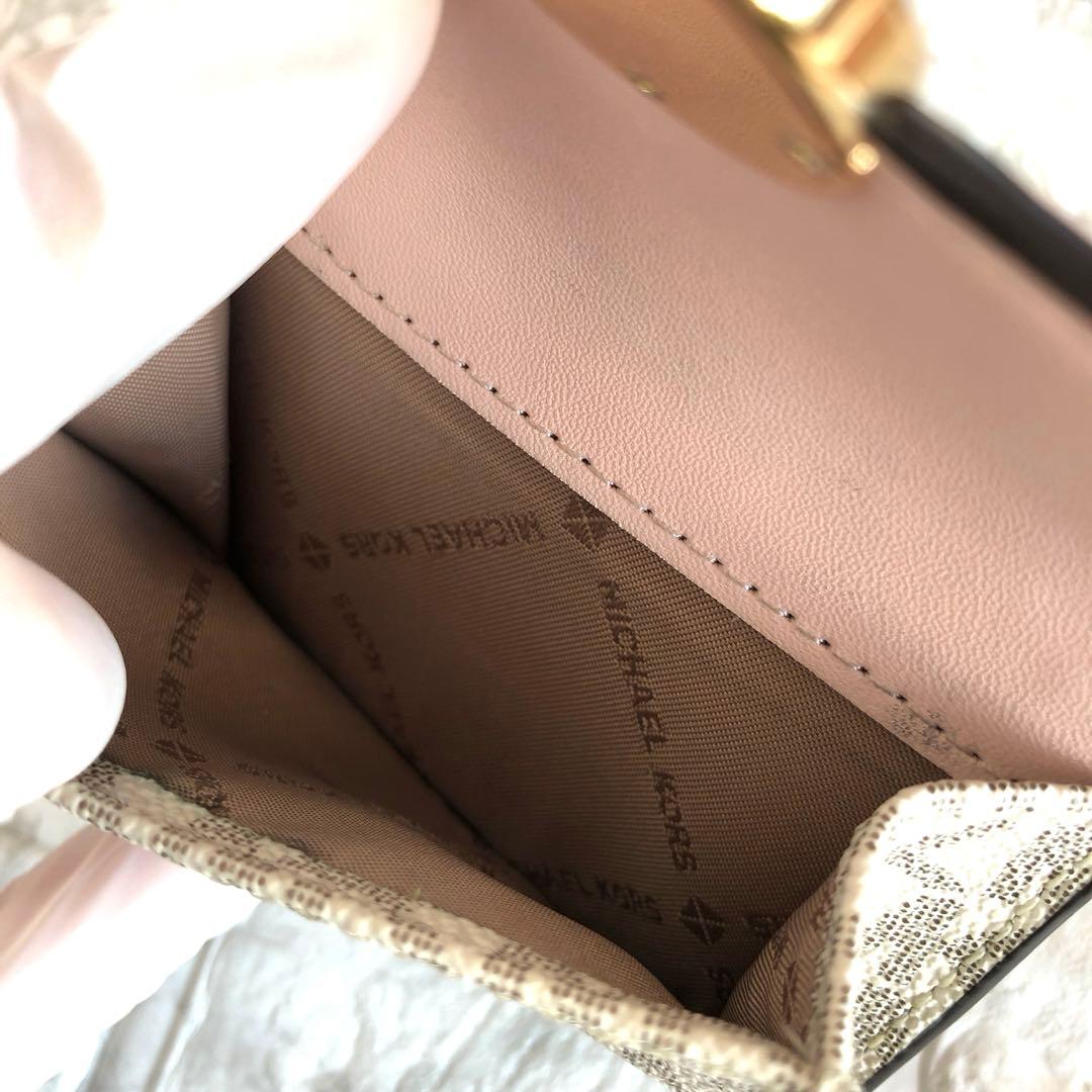 【極美品】マイケルコースMICHAELKORS 三つ折り財布 dark