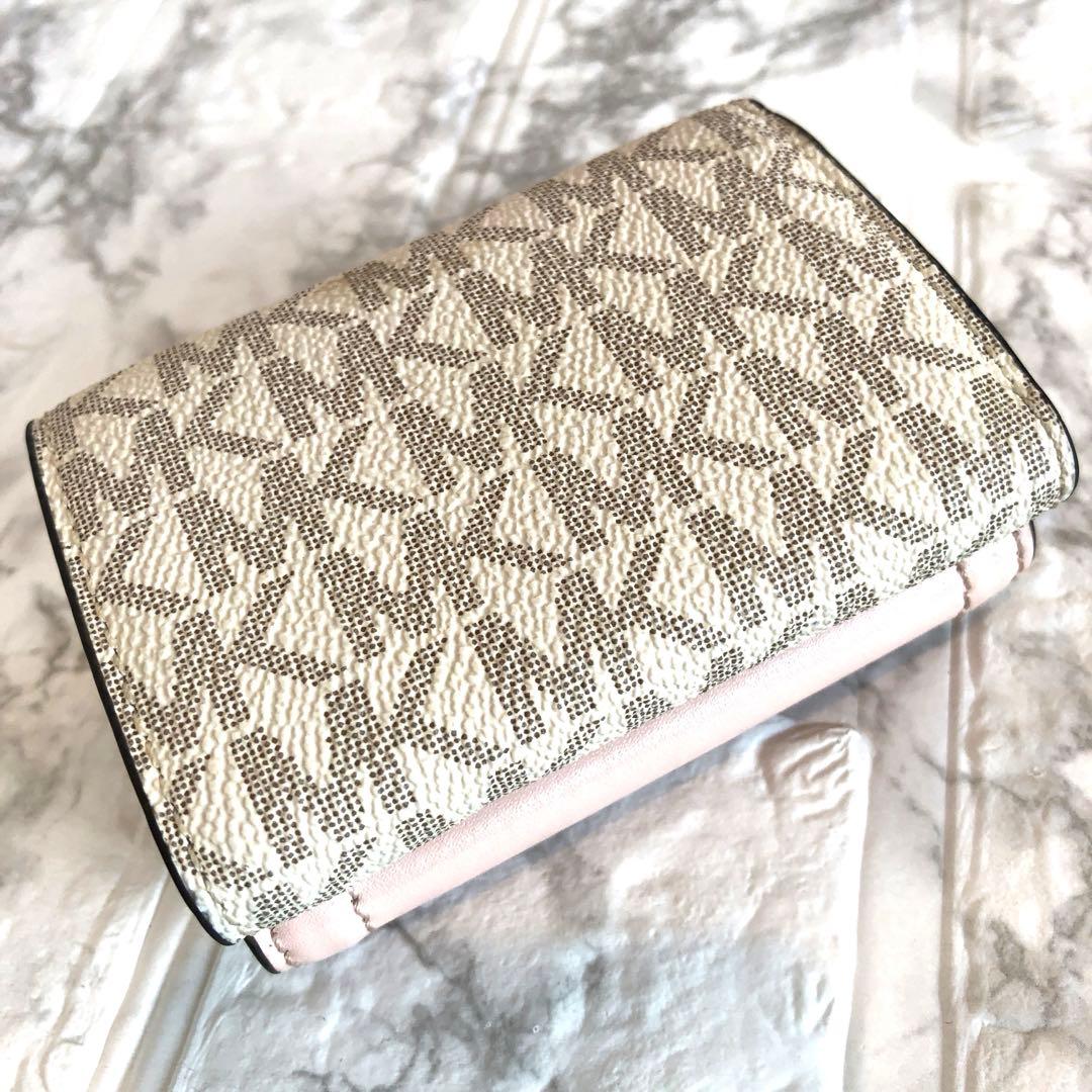 【極美品】マイケルコースMICHAELKORS 三つ折り財布 dark