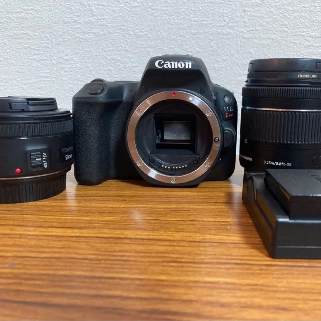 Canon EOS Kiss X9 レンズ２本　Wi-Fiスマホ転送可　単焦点