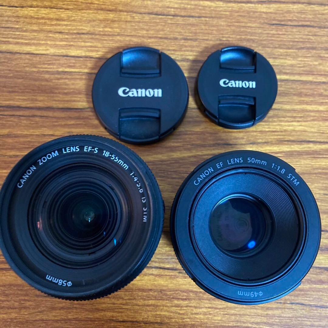 Canon EOS Kiss X9 レンズ２本　Wi-Fiスマホ転送可　単焦点