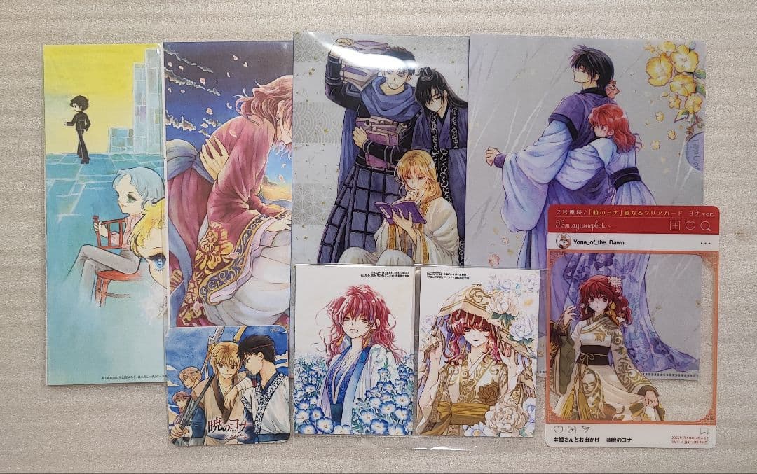 暁のヨナ 花とゆめ 付録 缶バッジ 色紙 複製原画 セット