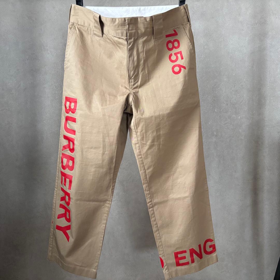 バーバリー REDプリント 高級コットンパンツ 12Y 150 kids キッズ