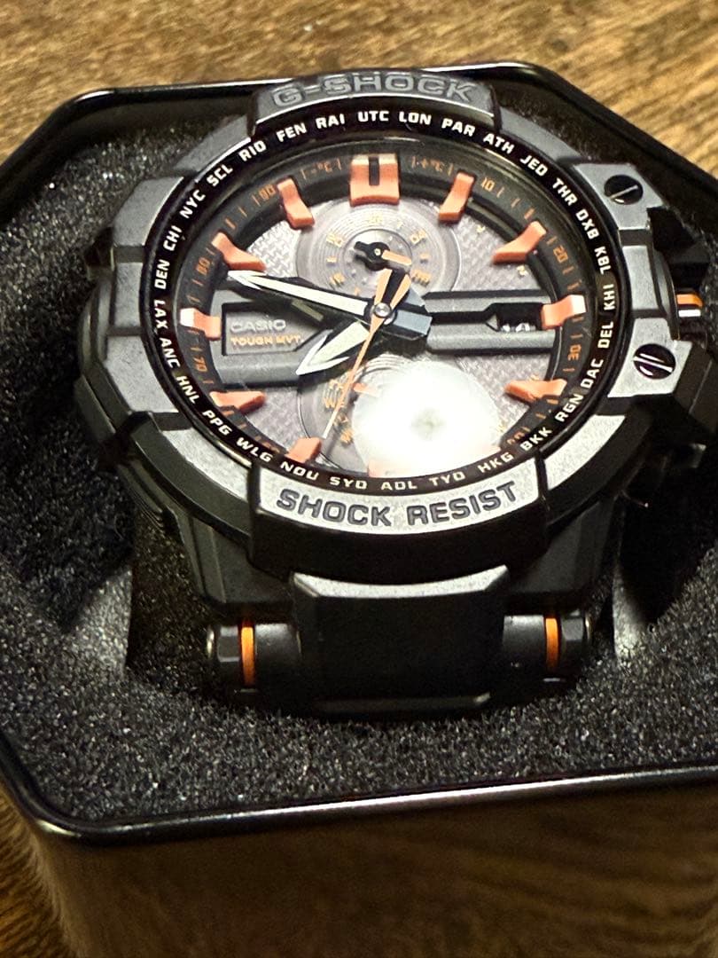 G-SHOCK ブラック/オレンジ デジタルアナログ