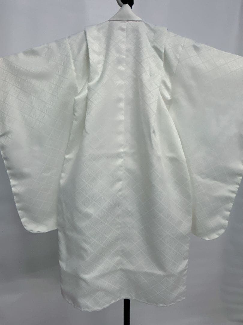 七五三5-7歳の男の子の羽織3点セットブランド:花わらべ．白と黒のグラデーション