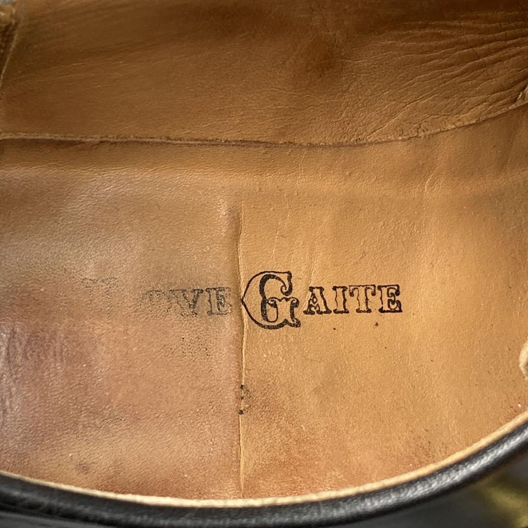 26【名品】キッズラブゲイト KIDSLOVEGAITE ブラックレザーシューズ