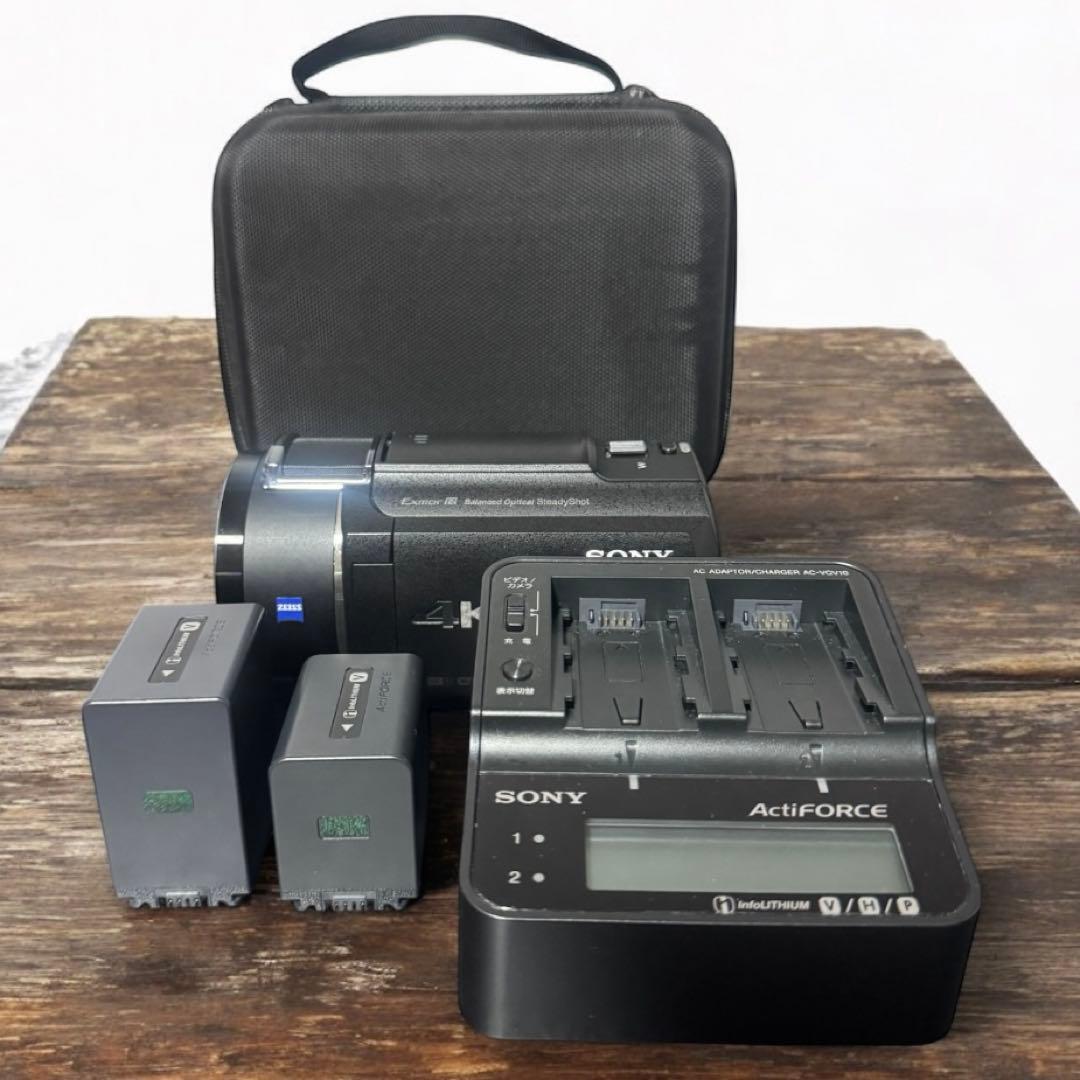 SONY FDR-AX45Aブラック・4万5千円相当のバッテリー・ケース・充電器