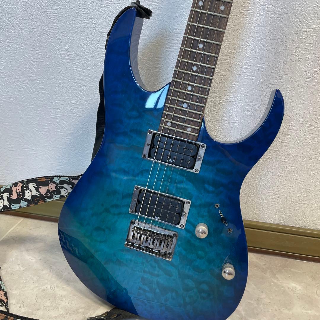 エレキギターIbanez RG421QM 付属品付き