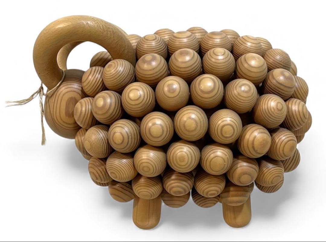 アーリッカ☆木製 羊型オブジェ 置物 フィギュリン 北欧フィンランドビンテージ