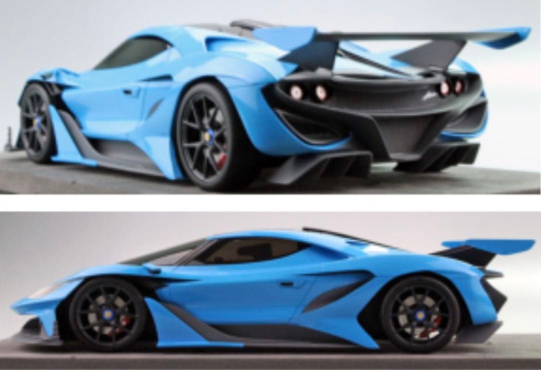 1/18 ミニカー トップマルケス製 アポロ　アロー　ブルー