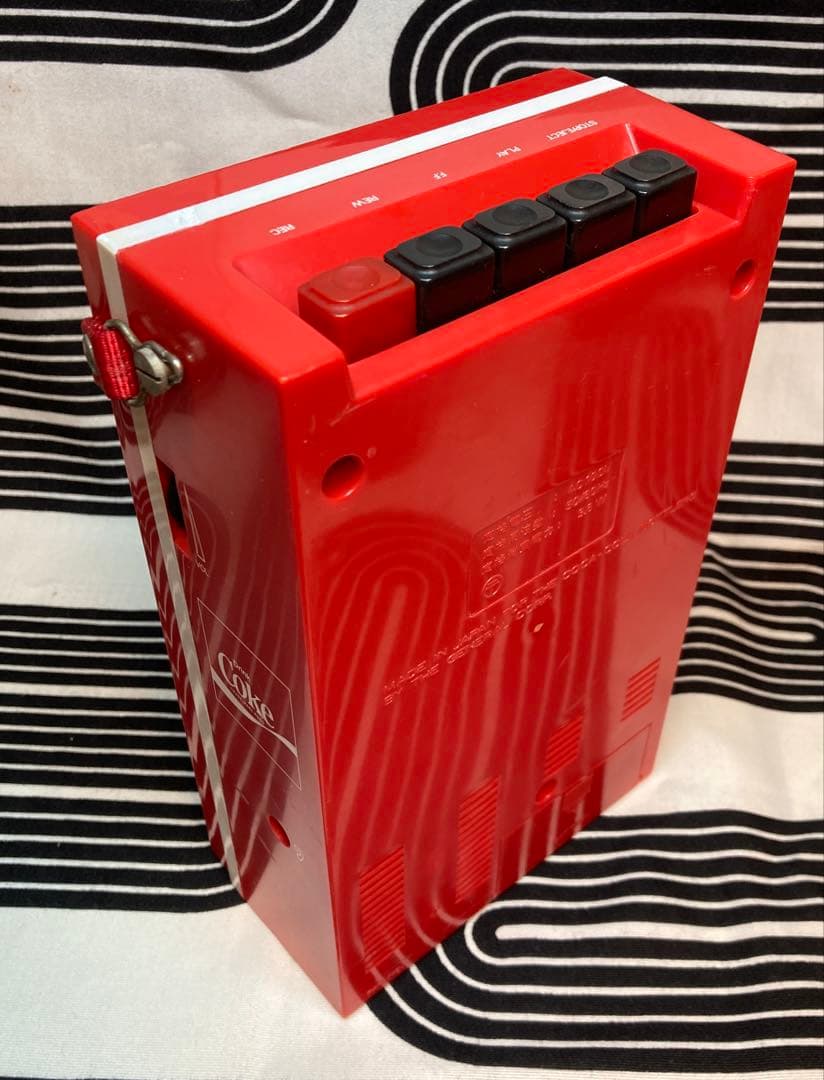 昭和レトロ　ミドセンチュリー　コカ・コーラ自動販売機型カセットテーププレイヤー