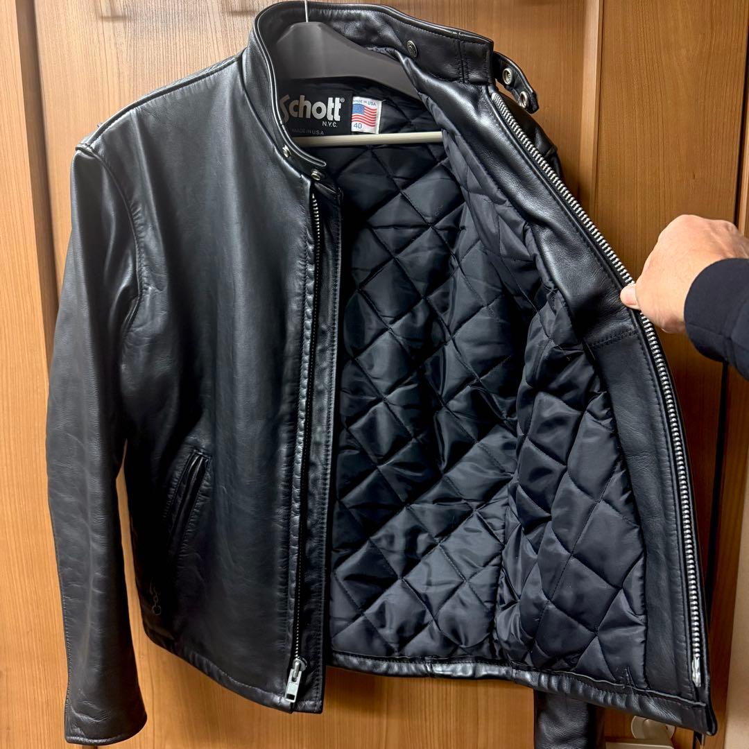 Schott 革ジャン シングル ライダース 40