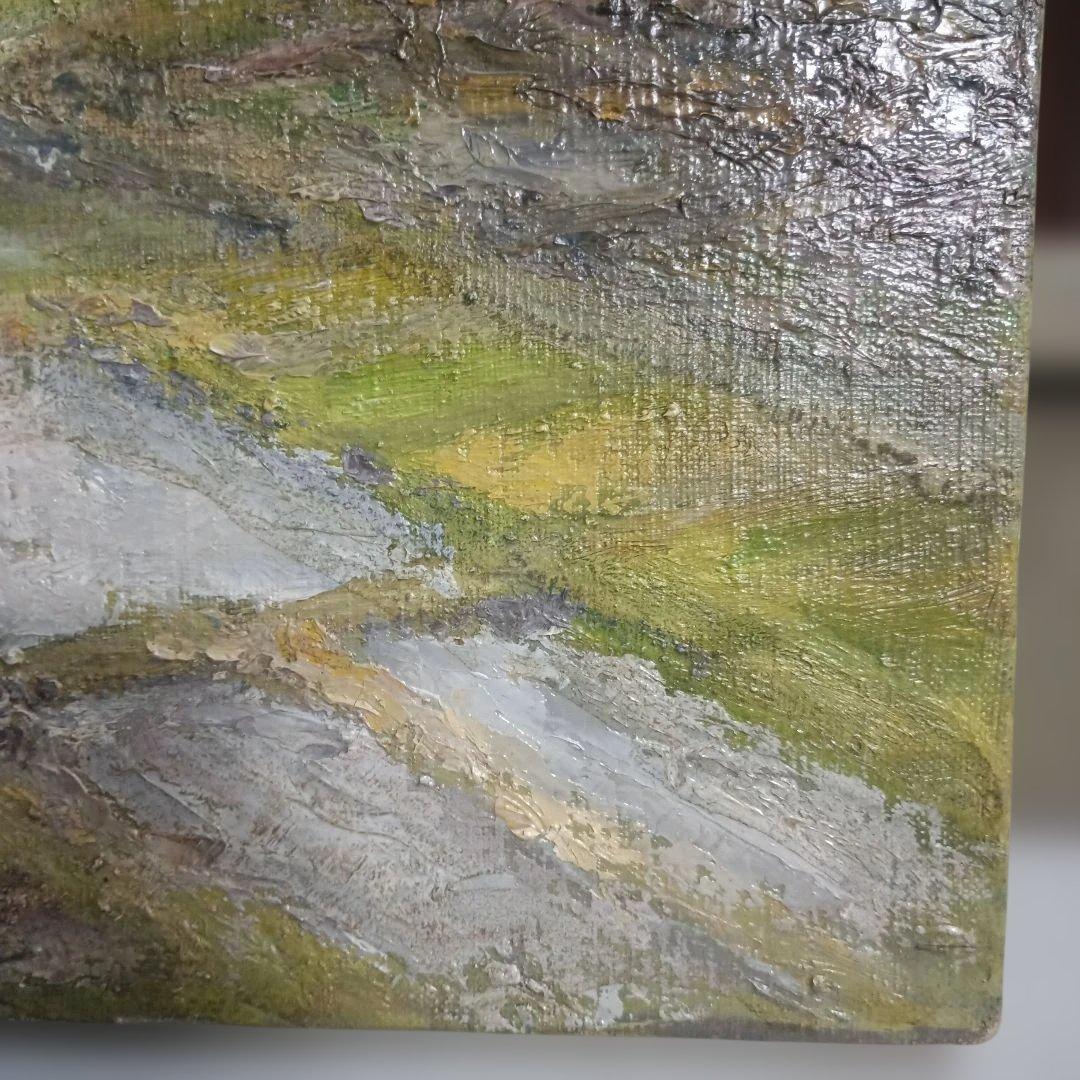 2223）軍司直次郎 　油絵F4号　額装