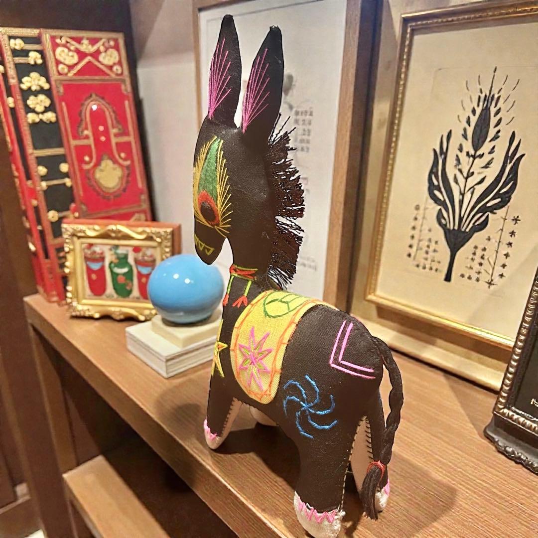 昭和期の中国民間玩具・陝西省西安 毛馿（馬）郷土玩具　午年　干支飾り