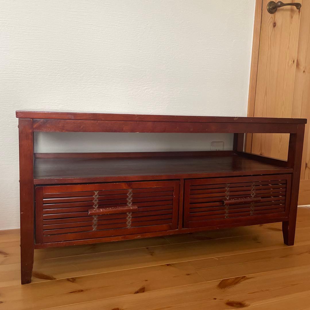 アジアン家具　ローチェスト　テレビ台　木製 引き出し付き インポート