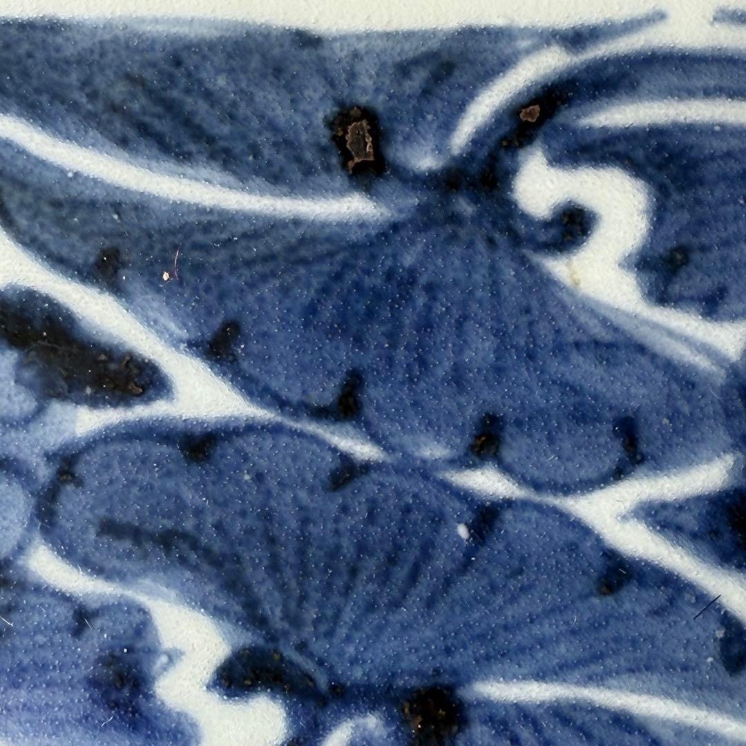 江戸中期　古伊万里　染付蛸唐草長皿　五客　冨貴長春　古器を楽しむ　料理屋