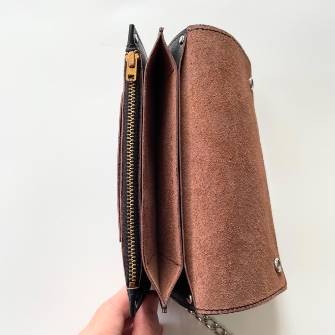 ご注文品　トラッカーウォレット　飾りステッチ　カードポケット改　ホースハイド